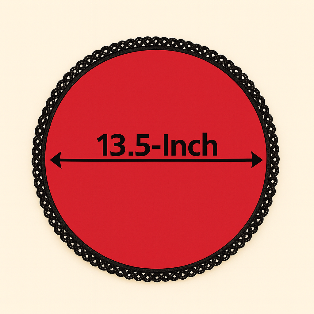 Premium Circular(13.5-inch)- Red Color